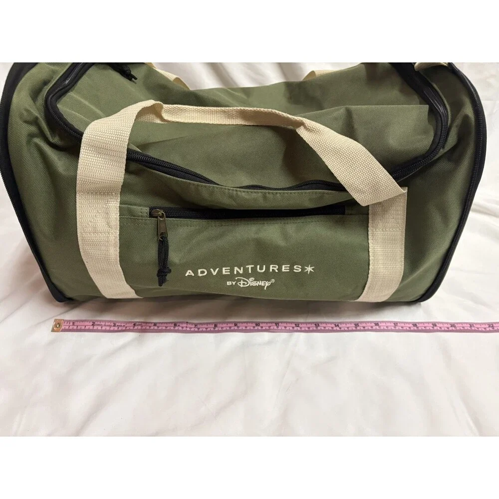 Adventures By Disney Duffle Bag Collapsible Olive Green 19X11X9